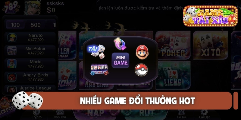 Nhiều game đổi thưởng hot
